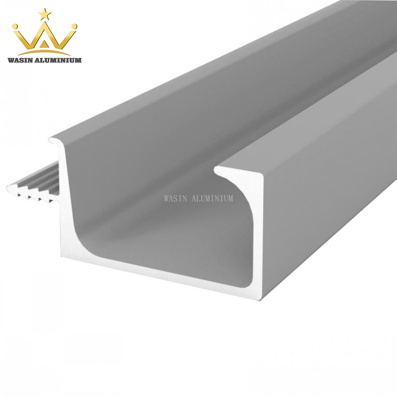 Silver Anodizing Extruded Aluminum Profile For Kitchen Cabinet