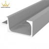 Silver Anodizing Extruded Aluminum Profile For Kitchen Cabinet