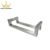 Customizable Size Square Tube Glass Door Lever Stainless Steel Entrance Door Handle For Office Building