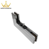 201 Stainless Steel Top Patch Fitting L Shape Frameless Glass Door Corner Clamp For Office Buildings