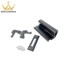 Aluminum Material Inner Plate Handle Customizable Size Powder Coating Sliding Door Latch Lock Set Handles