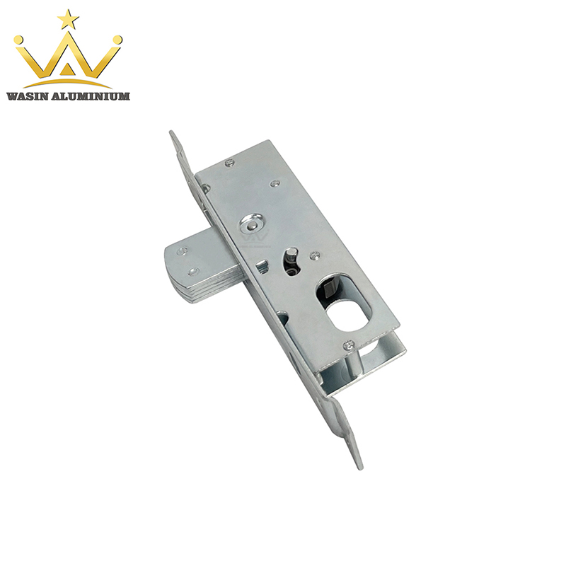 Custom Size Good Price Mortise Sliding Door Locks Zinc Alloy Straight Hook Lock Body With Cylinder Lock Key