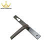 Matt Black Square Plate Metal Gate Sliding Handles Aluminium Alloy Double Sides Casement Door Handle