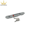 Colour Customized Single Side Aluminum Alloy Sliding Window Lock Bathroom Door Strip Locks With Keys