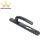 Customizable Glass Window Oval Plate Push Pull Handle Lock Matt Black Aluminium Casement Door Handles