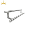 Office Front Gate Stainless Steel Handles Tempered Glass Shower Room V Shape Door Push Handle