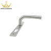 Doors Hardware Accessories 304 Stainless Steel Sliding Door Pull Handle Lock For Aluminium Gate With Square Plate