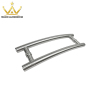 S Style Tubular Design Stainless Steel Bathroom Glass Front Door Pull Handle Use For Office Building At The Same