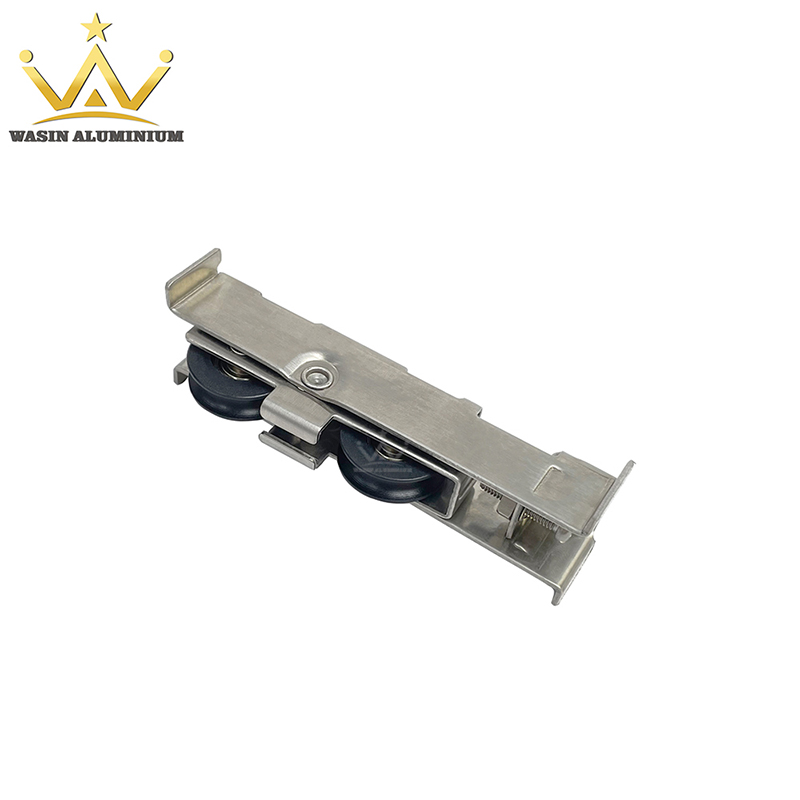 Aluminum Alloy Door Accessories Window Nylon Pulley Metal Door Double Wheels Rollers 
