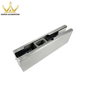 Swing Glass Door Hardware Accessories Top Corner Clip Clamp Stainless Steel Top Patch Fittings For Office Glazed Doors