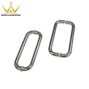 High Quality O-Ring Polished Mirror Stainless Steel Pull Handles Tubular Shower Room Folding Glass Door Handle