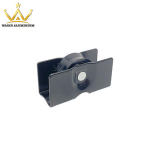 Aluminum Alloy Sliding Door Roller Single Wheel Matt Black Adjustable Aluminium Window Rollers