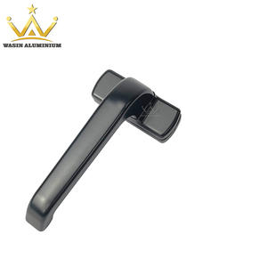 Top Quality Black Aluminium Alloy Glass Window Opener Four Holes Sliding Door Closer Pull Handle